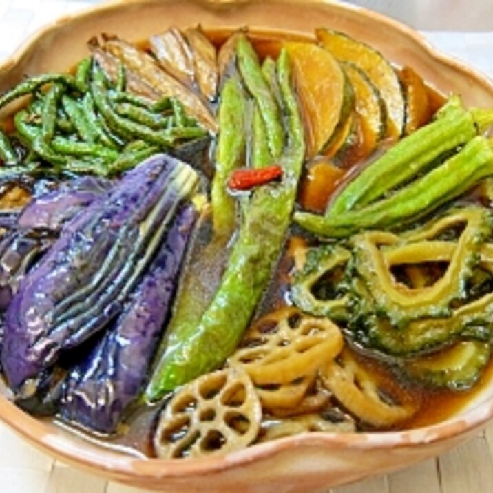 冷蔵庫を使わない 夏野菜の揚げ浸し レシピ 作り方 By まんごりあん 楽天レシピ 冷蔵庫を使わない 夏野菜の揚げ浸し レシピ 作り方 By まんごりあん 楽天レシピ